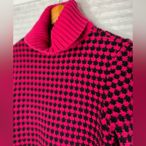 Vintage 90’s Liz Claiborne Chunky Cable Knit Turtleneck Sweater Size S - Picture 12 of 13